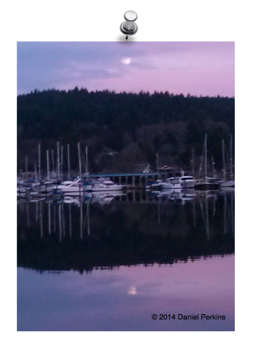 A January moonrise over Gig Harbor. Not bad for a cell phone photo.